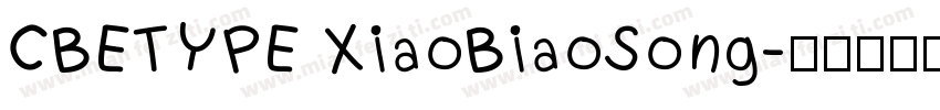 CBETYPE XiaoBiaoSong字体转换